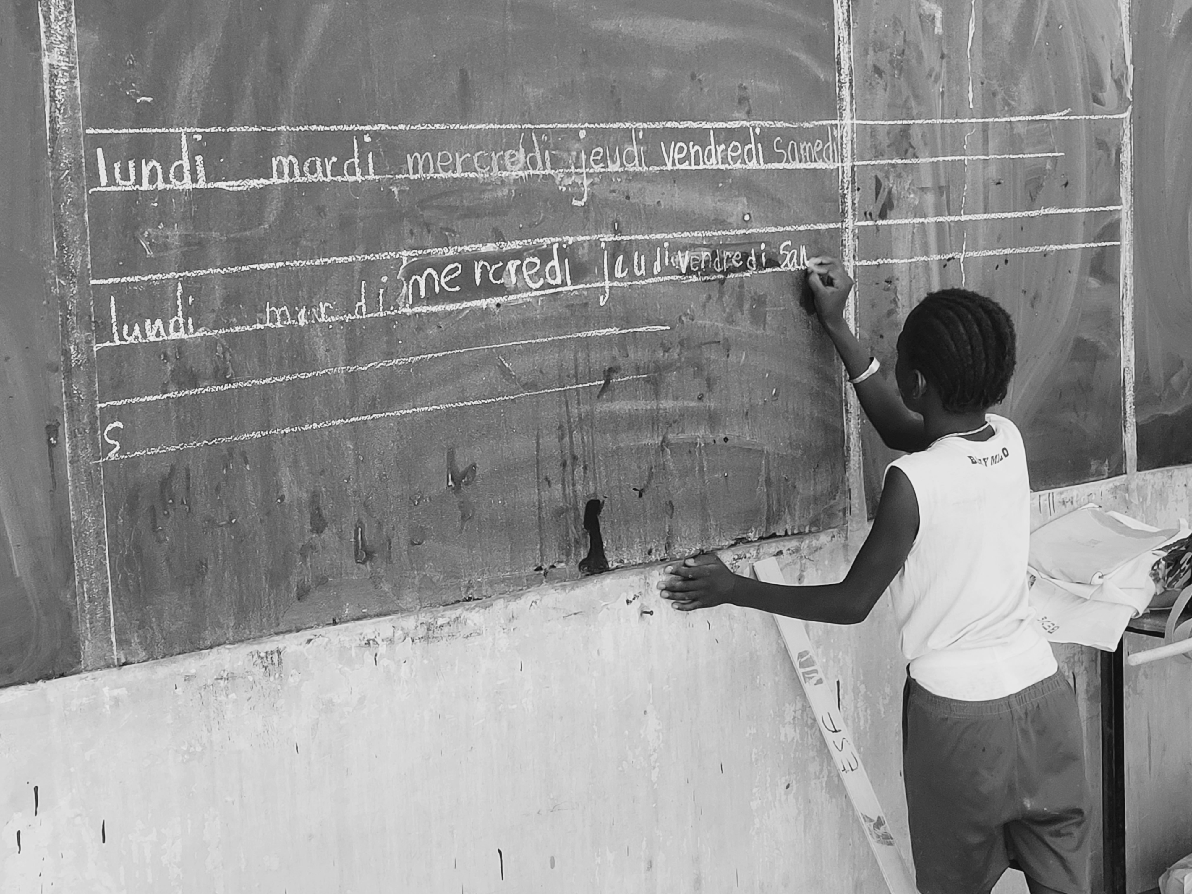 Enseignants et élèves au Sénégal